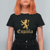 Espana Spain Lion Symbol Spanish Spaniard Pride T Shirt For Women