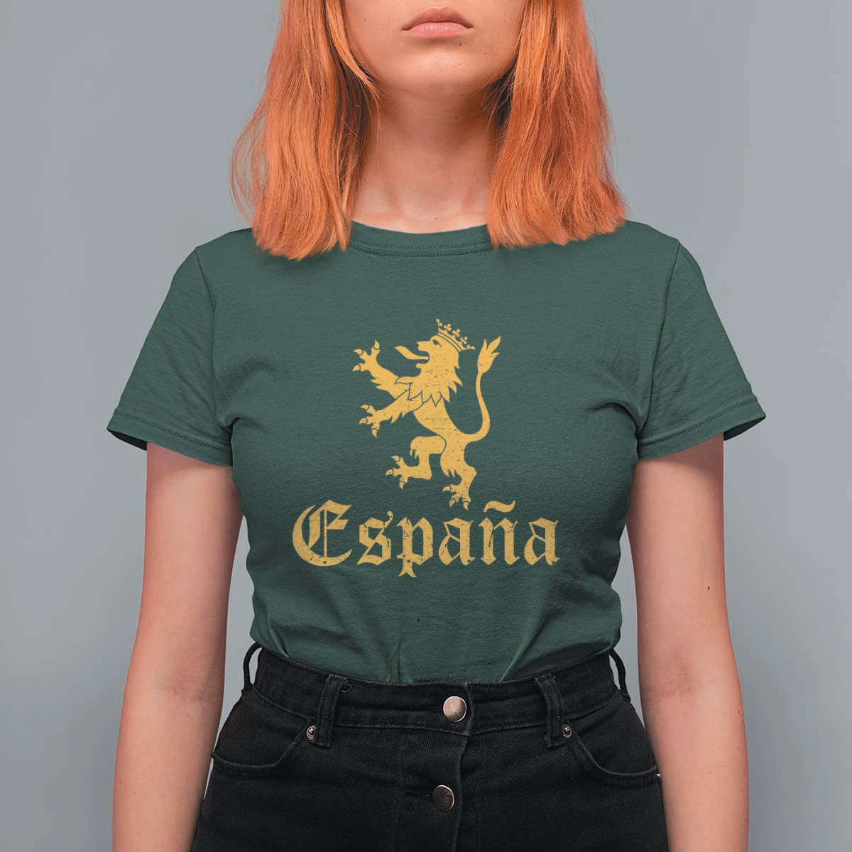 Espana Spain Lion Symbol Spanish Spaniard Pride T Shirt For Women