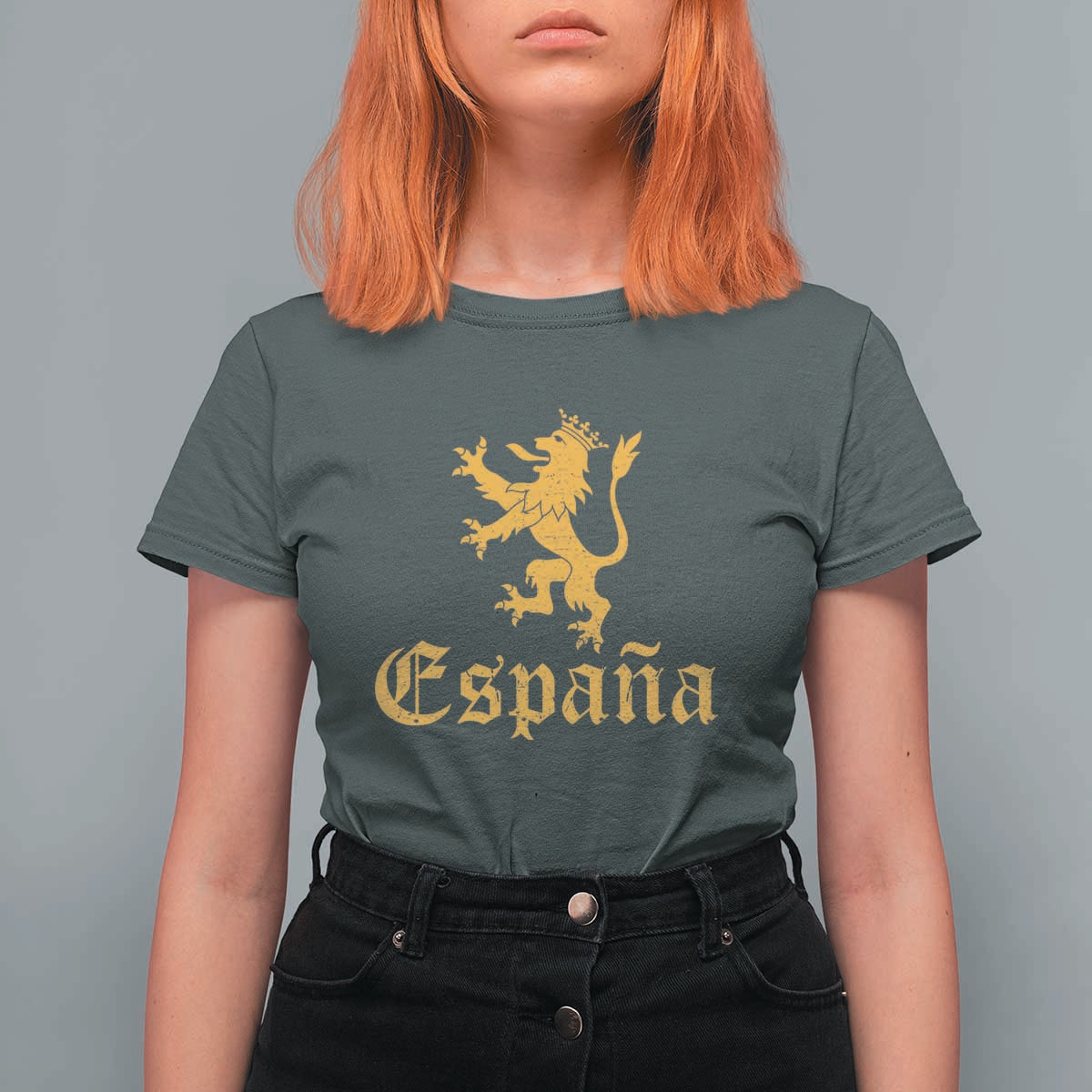 Espana Spain Lion Symbol Spanish Spaniard Pride T Shirt For Women