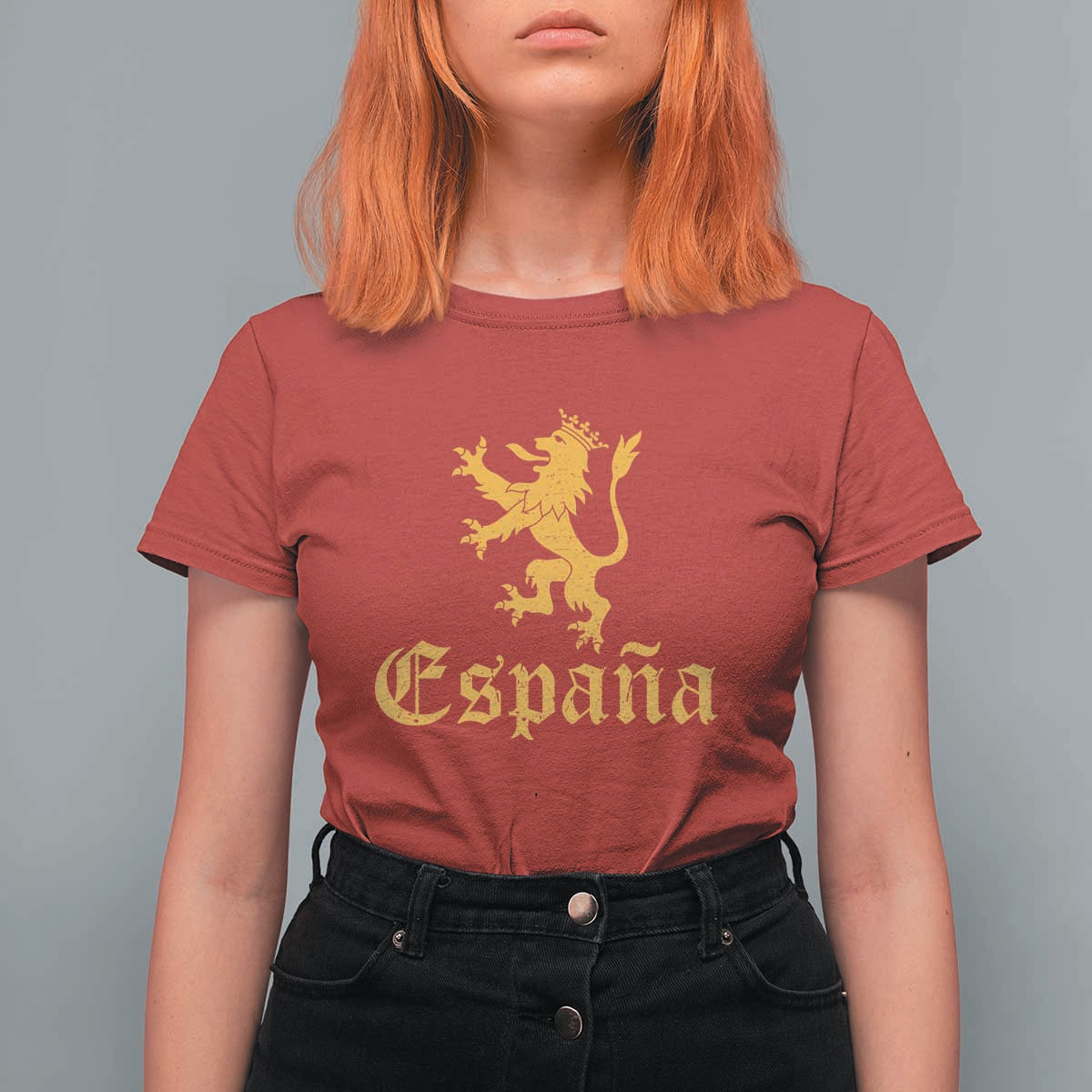 Espana Spain Lion Symbol Spanish Spaniard Pride T Shirt For Women