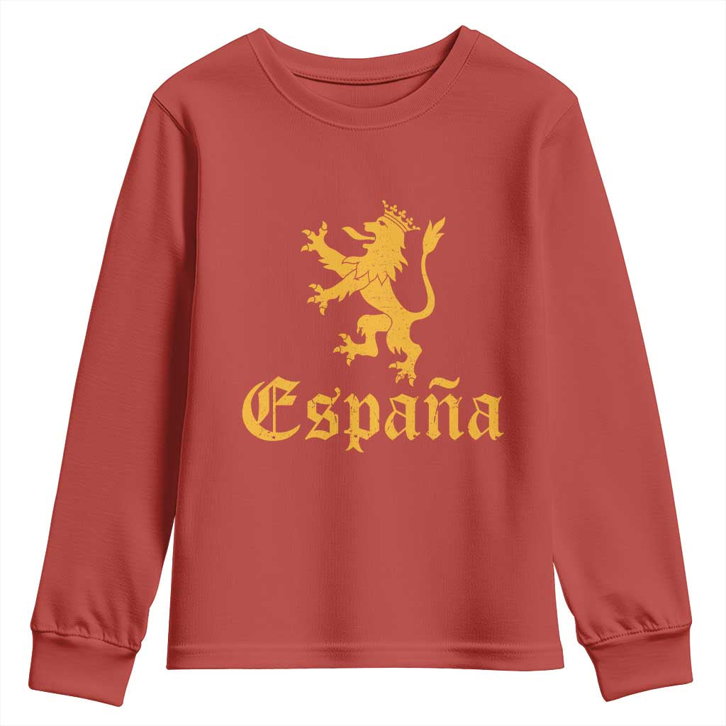 Espana Spain Lion Symbol Spanish Spaniard Pride Youth Sweatshirt