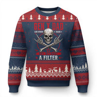 Gen X Dad Like Other Dads But Without A Filter Ugly Christmas Sweater Funny Fathers Day