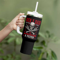 Gen X Dad Like Other Dads But Without A Filter Tumbler With Handle Funny Fathers Day