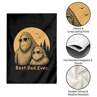 Vintage Best Dad Ever Bigfoot Papa Fathers Day Garden Flag