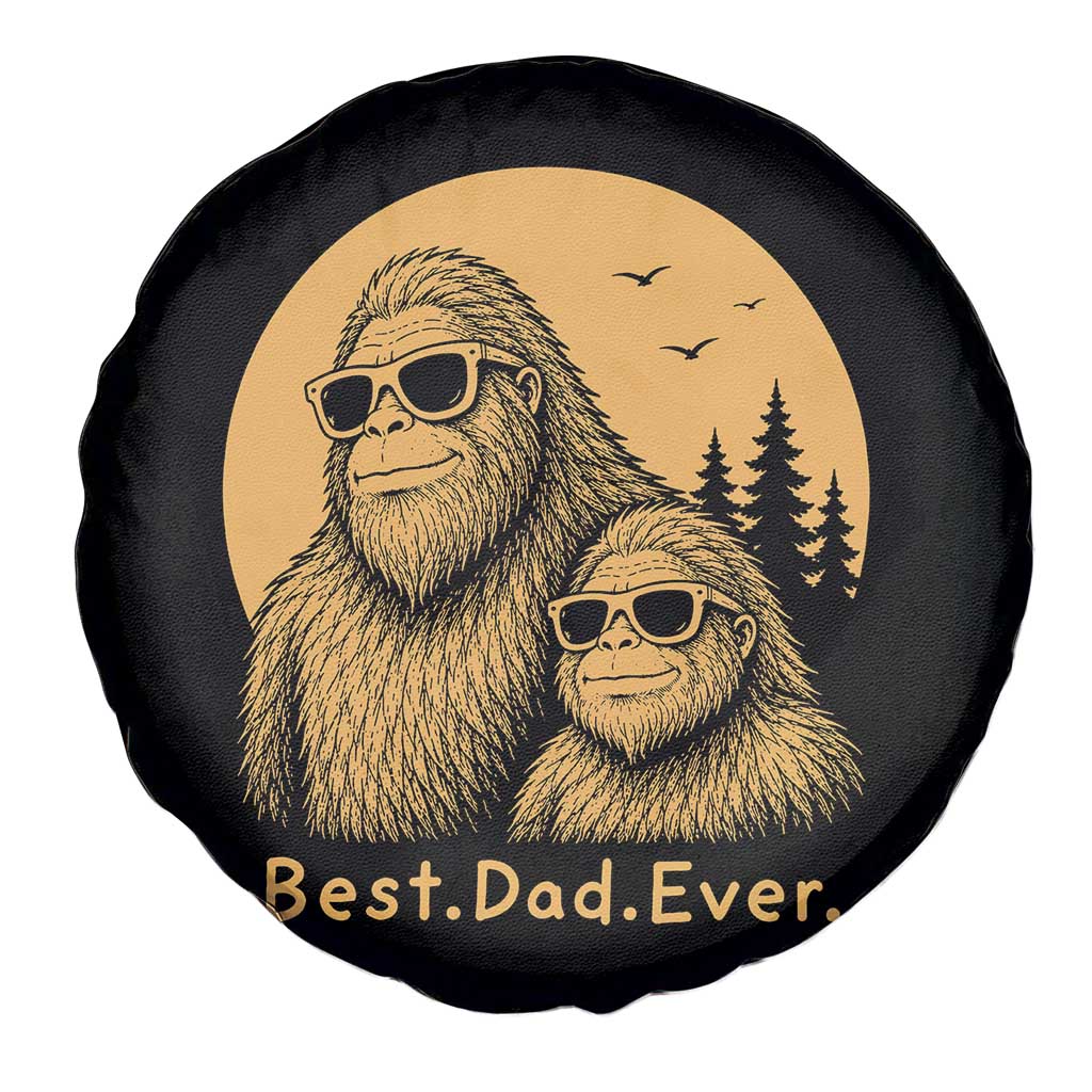 Vintage Best Dad Ever Bigfoot Papa Fathers Day Spare Tire Cover