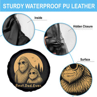Vintage Best Dad Ever Bigfoot Papa Fathers Day Spare Tire Cover