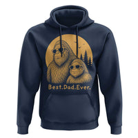 Vintage Best Dad Ever Bigfoot Papa Fathers Day Hoodie