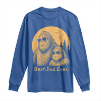 Vintage Best Dad Ever Bigfoot Papa Fathers Day Long Sleeve Shirt