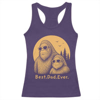 Vintage Best Dad Ever Bigfoot Papa Fathers Day Racerback Tank Top