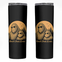 Vintage Best Dad Ever Bigfoot Papa Fathers Day Skinny Tumbler