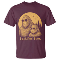 Vintage Best Dad Ever Bigfoot Papa Fathers Day T Shirt
