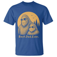 Vintage Best Dad Ever Bigfoot Papa Fathers Day T Shirt