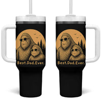 Vintage Best Dad Ever Bigfoot Papa Fathers Day Tumbler With Handle