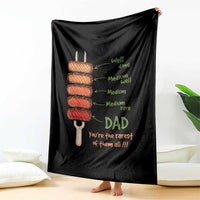 Grill Dad Throw Blanket You're The Rarest of Them All BBQ Father