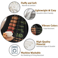 Grill Dad Throw Blanket You're The Rarest of Them All BBQ Father