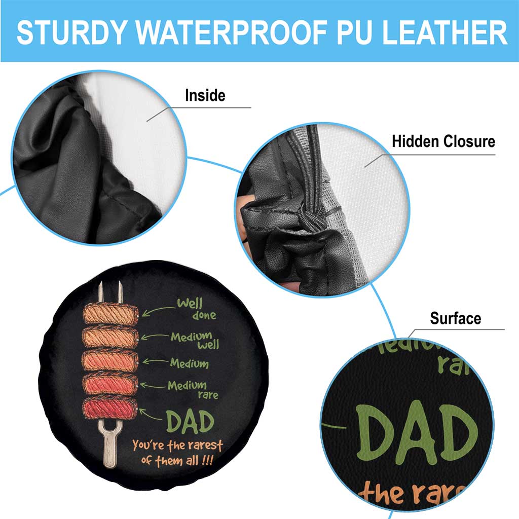 Grill Dad Spare Tire Cover You're The Rarest of Them All BBQ Father