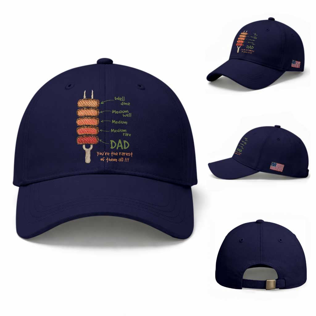 Grill Dad Baseball Cap You're The Rarest of Them All BBQ Father