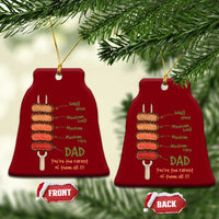 Grill Dad Ceramic Ornament You're The Rarest of Them All BBQ Father