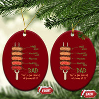 Grill Dad Ceramic Ornament You're The Rarest of Them All BBQ Father