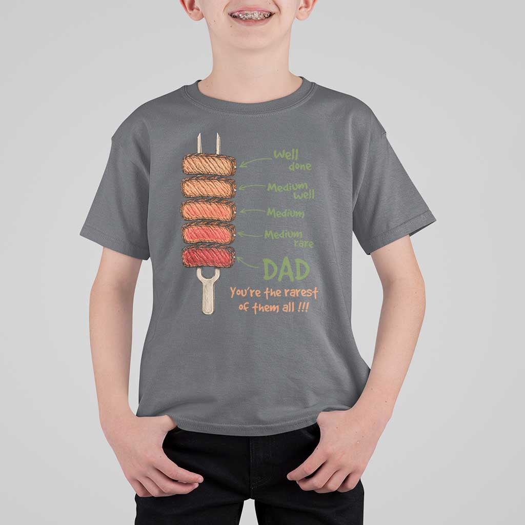 Grill Dad T Shirt For Kid You're The Rarest of Them All BBQ Father