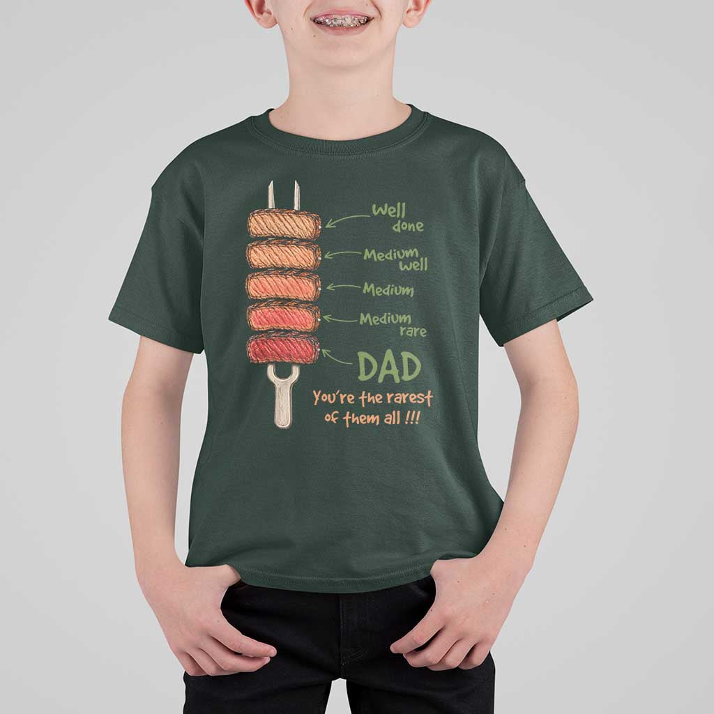 Grill Dad T Shirt For Kid You're The Rarest of Them All BBQ Father