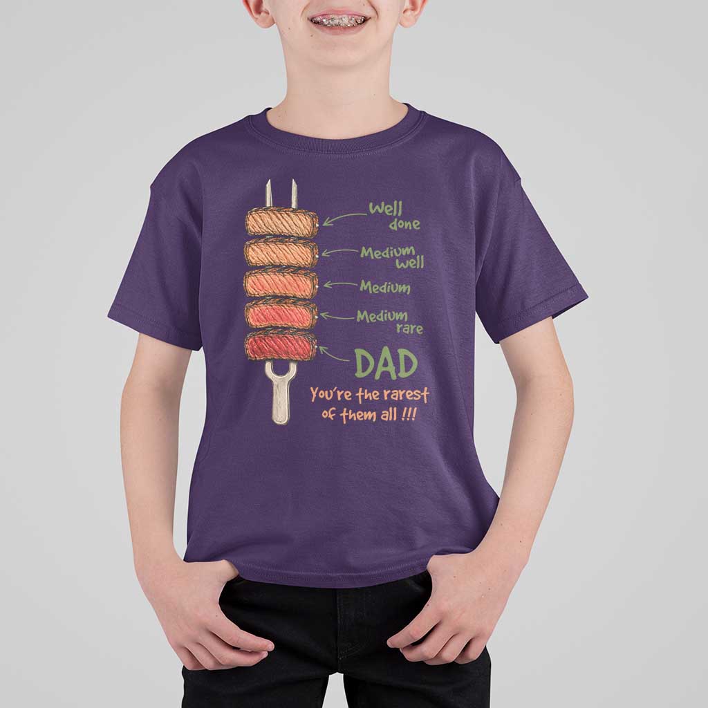 Grill Dad T Shirt For Kid You're The Rarest of Them All BBQ Father