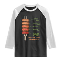 Grill Dad Raglan Shirt You're The Rarest of Them All BBQ Father