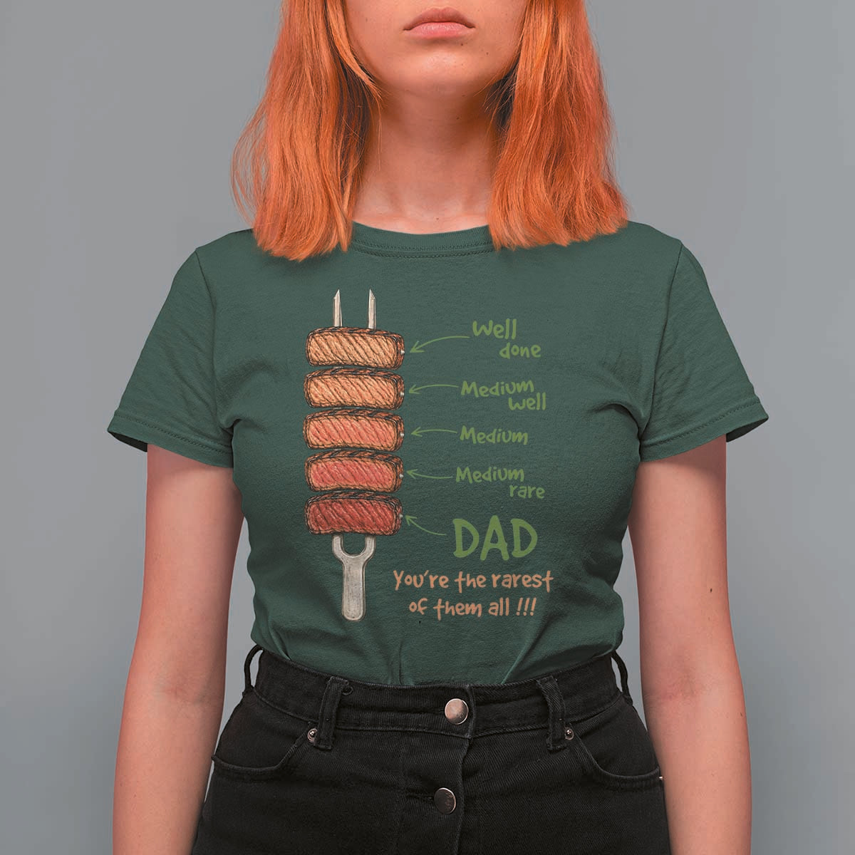 Grill Dad T Shirt For Women You're The Rarest of Them All BBQ Father