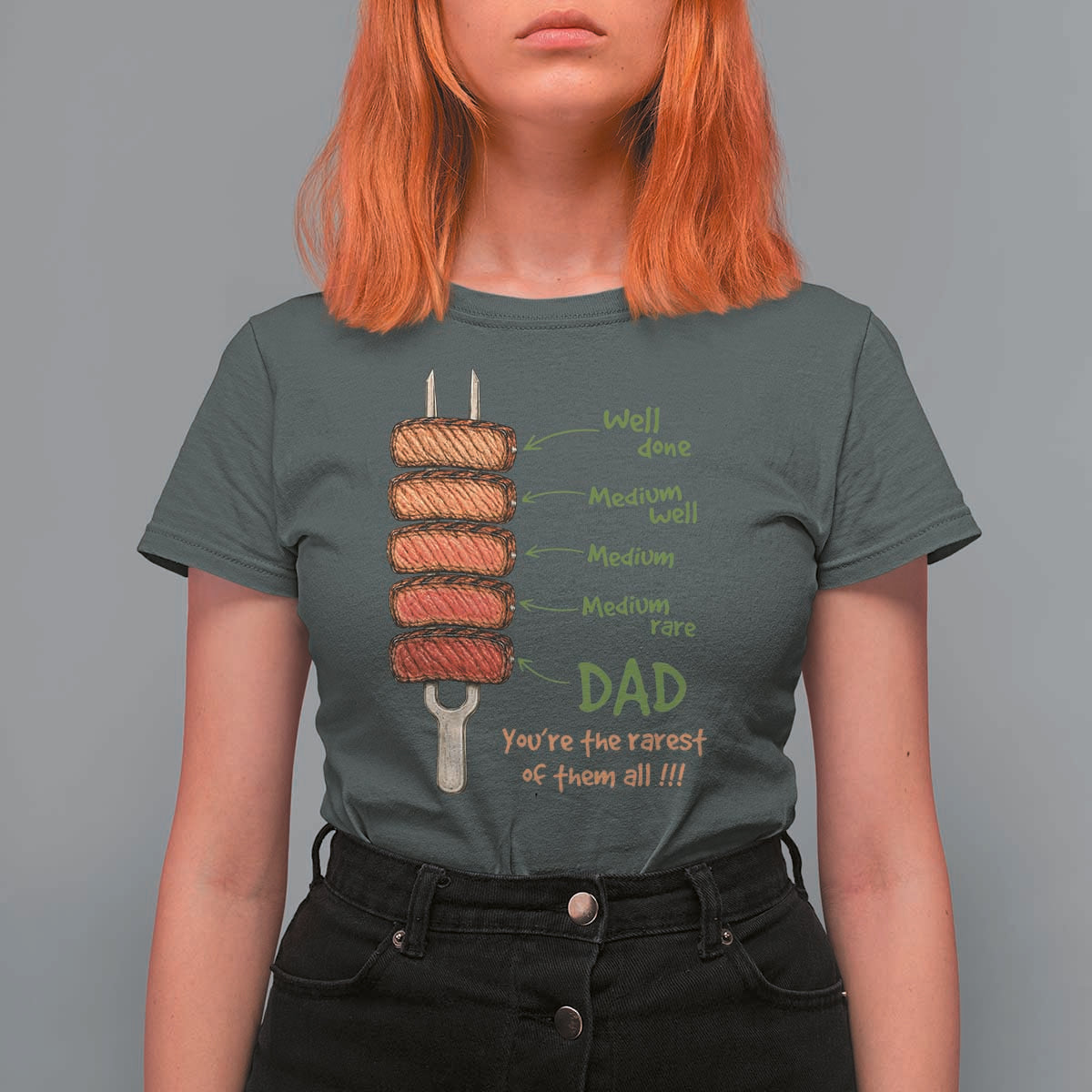 Grill Dad T Shirt For Women You're The Rarest of Them All BBQ Father