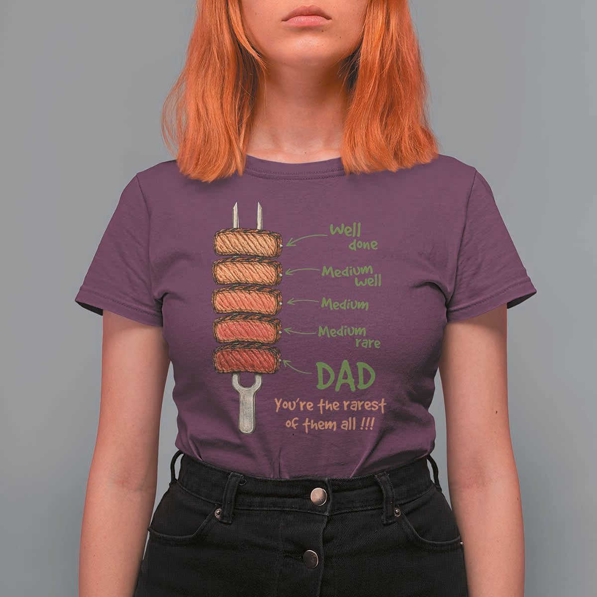 Grill Dad T Shirt For Women You're The Rarest of Them All BBQ Father