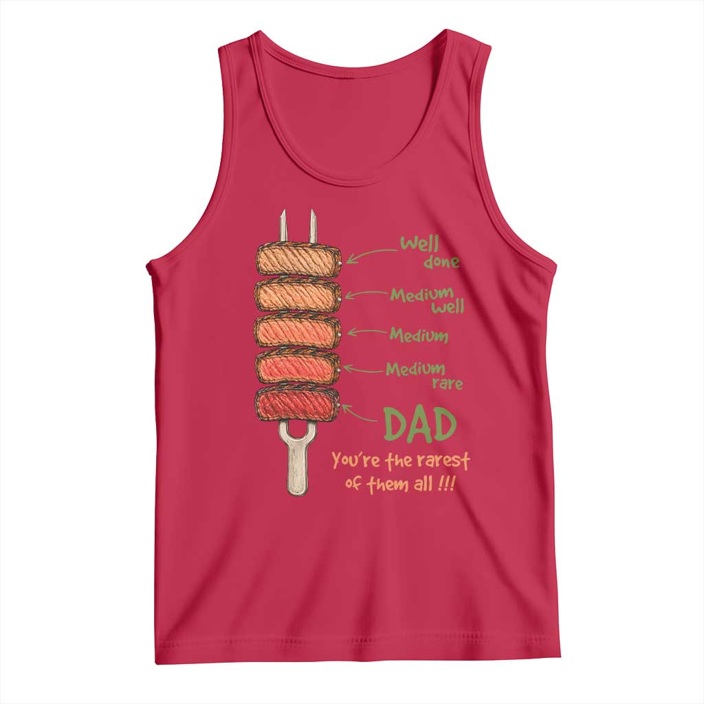 Grill Dad Tank Top You're The Rarest of Them All BBQ Father