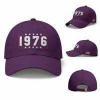 50th Birthday Baseball Cap Vintage 1976 50 Years Old Birthday Stars And Stripes