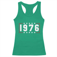50th Birthday Racerback Tank Top Vintage 1976 50 Years Old Birthday Stars And Stripes