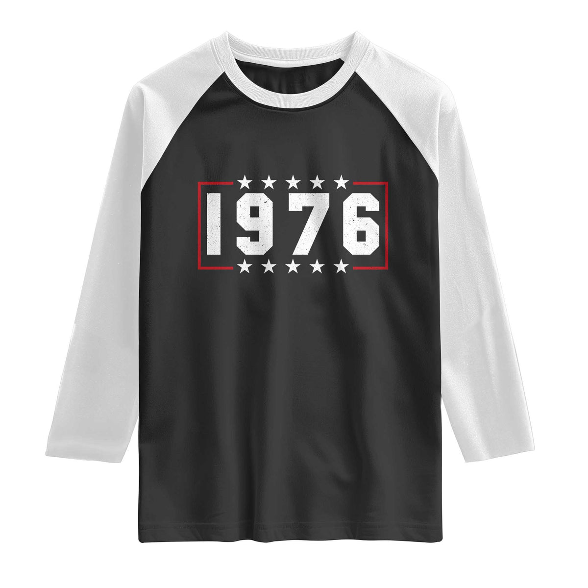 50th Birthday Raglan Shirt Vintage 1976 50 Years Old Birthday Stars And Stripes