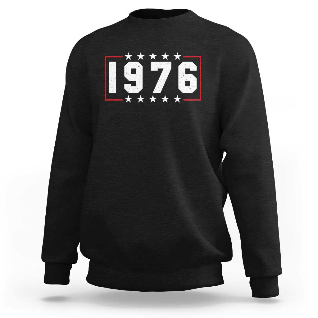 50th Birthday Sweatshirt Vintage 1976 50 Years Old Birthday Stars And Stripes