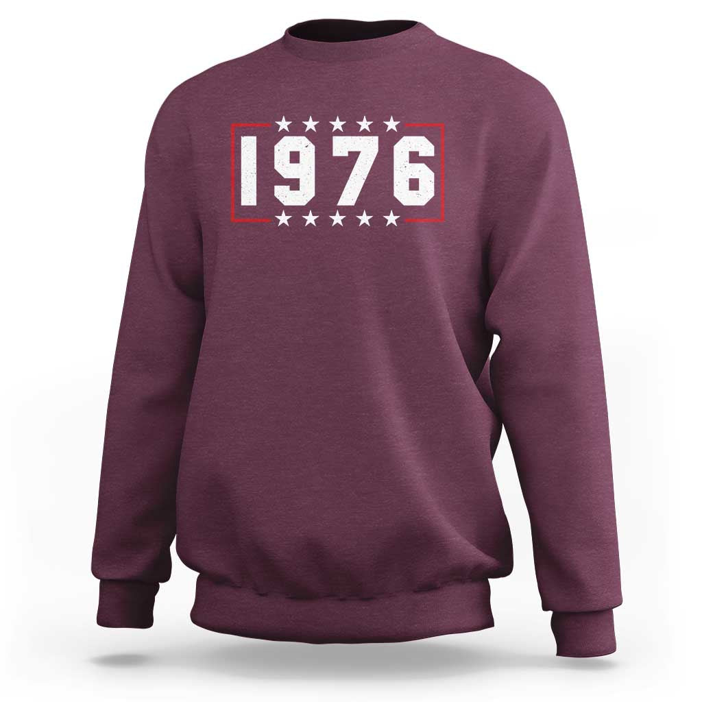 50th Birthday Sweatshirt Vintage 1976 50 Years Old Birthday Stars And Stripes