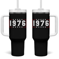 50th Birthday Tumbler With Handle Vintage 1976 50 Years Old Birthday Stars And Stripes