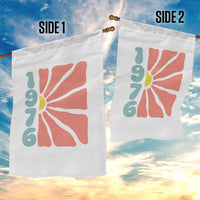 50th Birthday Garden Flag Vintage 1976 Boho Flowers 50 Years Old Birthday