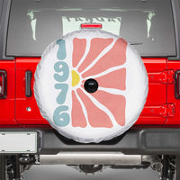 50th Birthday Spare Tire Cover Vintage 1976 Boho Flowers 50 Years Old Birthday