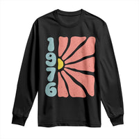 50th Birthday Long Sleeve Shirt Vintage 1976 Boho Flowers 50 Years Old Birthday