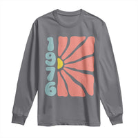 50th Birthday Long Sleeve Shirt Vintage 1976 Boho Flowers 50 Years Old Birthday