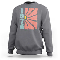 50th Birthday Sweatshirt Vintage 1976 Boho Flowers 50 Years Old Birthday