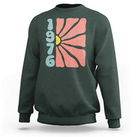 50th Birthday Sweatshirt Vintage 1976 Boho Flowers 50 Years Old Birthday