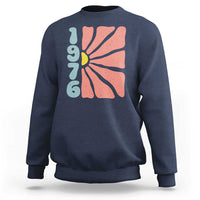 50th Birthday Sweatshirt Vintage 1976 Boho Flowers 50 Years Old Birthday