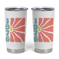 50th Birthday Tumbler Cup Vintage 1976 Boho Flowers 50 Years Old Birthday