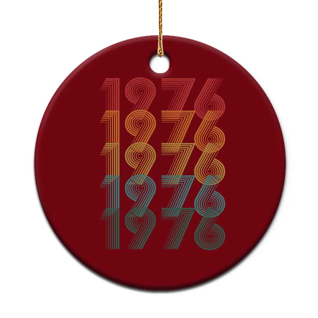 50th Birthday Ceramic Ornament Vintage 1976 Retro 50 Years Old Birthday