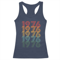 50th Birthday Racerback Tank Top Vintage 1976 Retro 50 Years Old Birthday