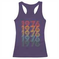 50th Birthday Racerback Tank Top Vintage 1976 Retro 50 Years Old Birthday
