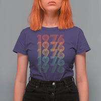 50th Birthday T Shirt For Women Vintage 1976 Retro 50 Years Old Birthday