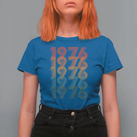 50th Birthday T Shirt For Women Vintage 1976 Retro 50 Years Old Birthday